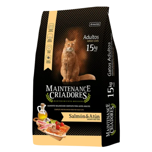 Maintenance Criadores Gato Salmon Atun 15Kg + 2kg