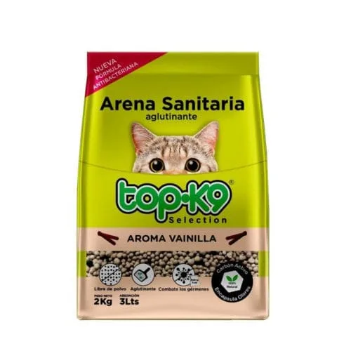 Arena Aglutinante Topk9 Aroma Vainilla 2Kg