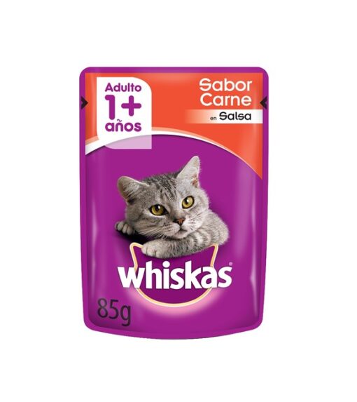 Sachet Whiskas Carne 85Gr