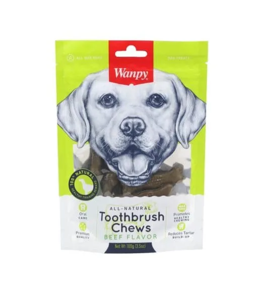 Wanpy Toothbrush Chews Beef Flavor Oral Care 100G