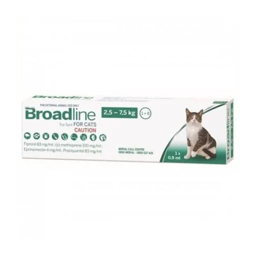 Broadline Pipeta Gatos 2,5 - 7,5Kg 0,9Ml