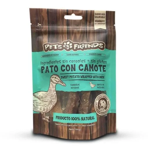 Pets&Friends Pato Con Camote Sin Gluten Perro 100G