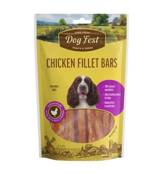 Snack Dog Fest Fillet Barras Filete De Pollo 90Gr