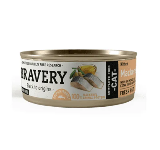 Bravery Lata Mackerel Kitten 70Gr