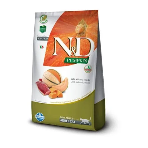 N&D Pumpkin Gato Adulto Pato Calabaza Melon 7.5Kg