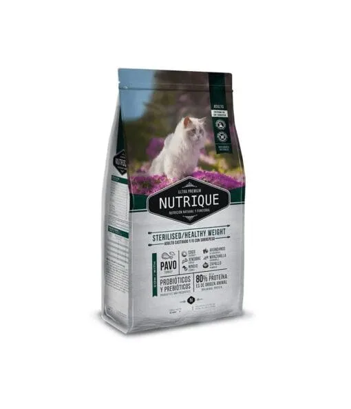 Nutrique Gato Adulto Castrado/Sobrepeso Pavo 7,5Kg