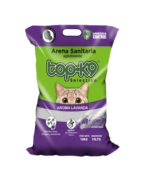 Arena Aglutinante Topk9 Iones De Plata Lavanda 10K