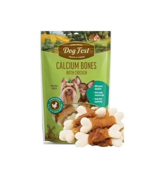 Snack Dog Fest Calcium Bones 55Gr