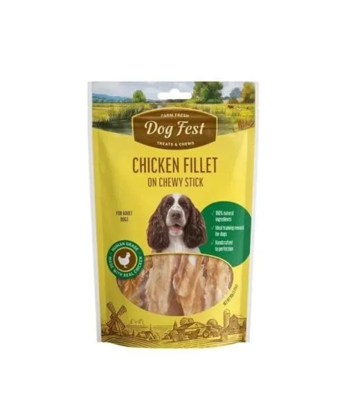 Snack Dog Fest Stick Filete Pollo Barra Mastic 90G