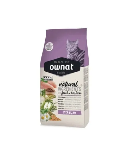 Ownat Classic Chicken Gato Adulto Sterilized 1.5Kg