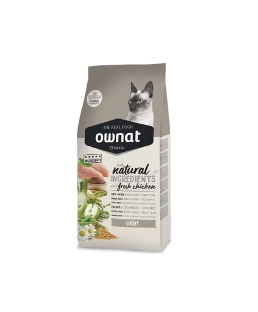 Ownat Classic Fresh Chicken Light Gato Adulto 4Kg