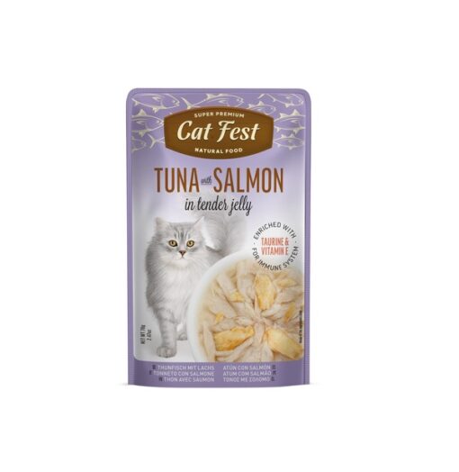 Cat Fest Pouch Atun Con Salmon 70Gr