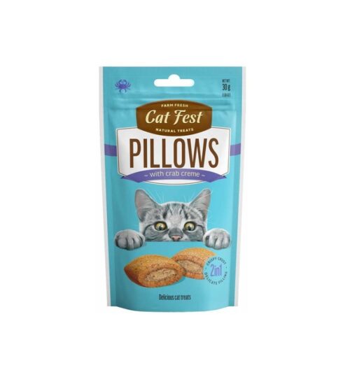 Cat Fest Snack Pillows Con Crema De Cangrejo 30Gr