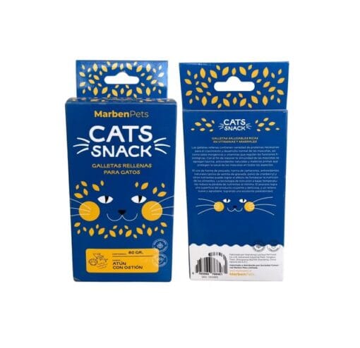 Cats Snack Galleta Rellena Atun & Ostion 80Gr