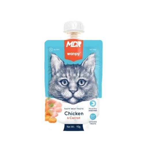 Wanpy Gato Pasta Pollo Y Zanahoria 90Gr