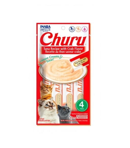 Churu Gato De Atun Con Cangrejo 4Und