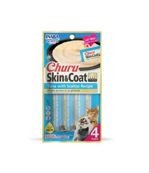 Churu Skin & Coat Atun Con Ostion 4Und