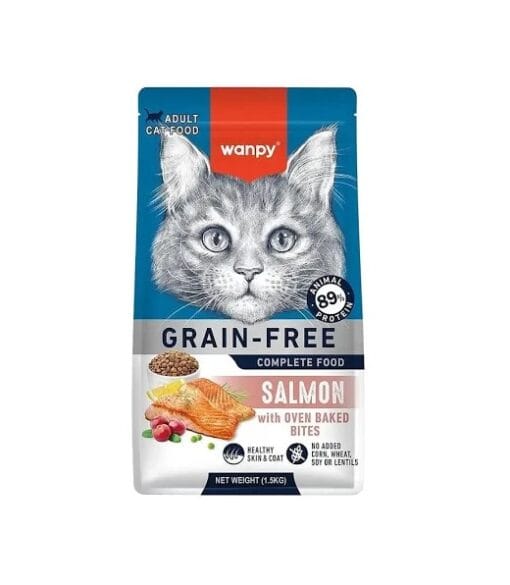 Wanpy Gato Alimento Seco Grain Free Salmon 1.5Kg